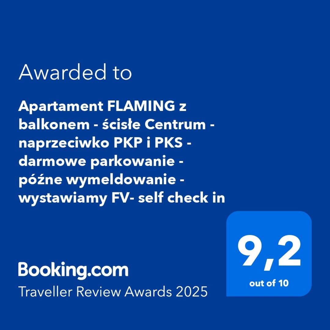 Apartament Flaming Z Balkonem - Scisle Centrum Naprzeciwko Pkp I Pks - Self Check In - Darmowy Parking - Pozne Wymeldowanie - Wystawiamy Fv ออปอเล ภายนอก รูปภาพ